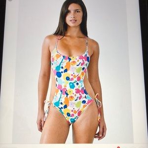 Sexy American Apparel Maui print swimsuit! S